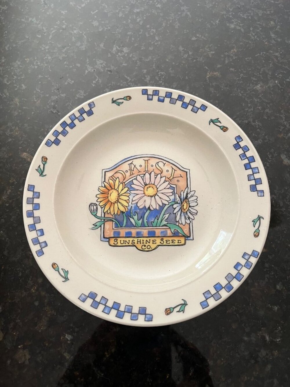 Gibson Daisy Sunshine Seed Company Plate A955